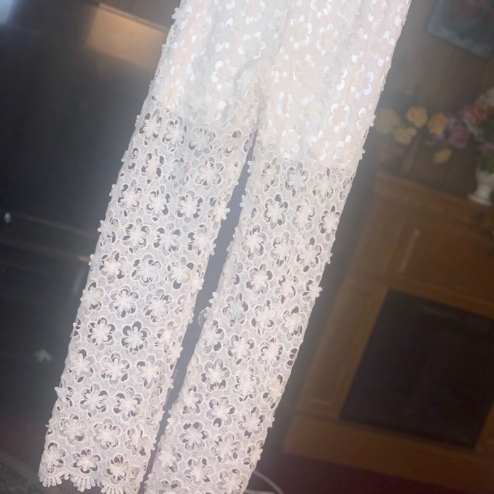 White Cover Up/ Lounge Pants